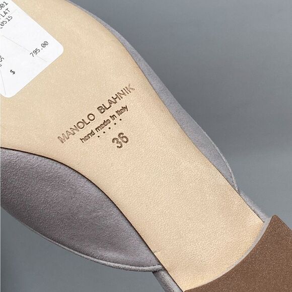 Manolo Blahnik  Maysale Suede Flats size 36 - Picture 11 of 11